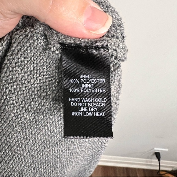 Lulu's Womens Size Small Coffee Date Grey Turtleneck Midi Sweater Dress Knit - Picture 9 of 13